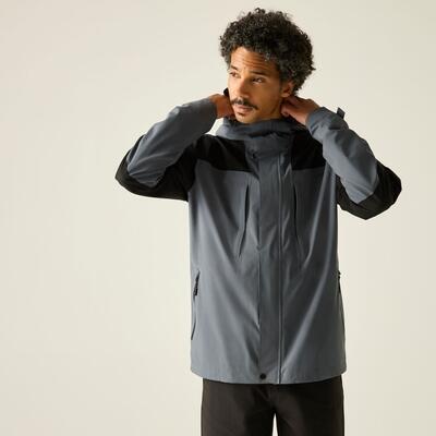 Veste de randonnée imperméable à capuche et à panneaux Freesdale pour homme