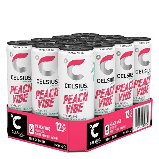 Energiedrankjes - Celsius Energy Drink (12x355ml) - Peach Vibe
