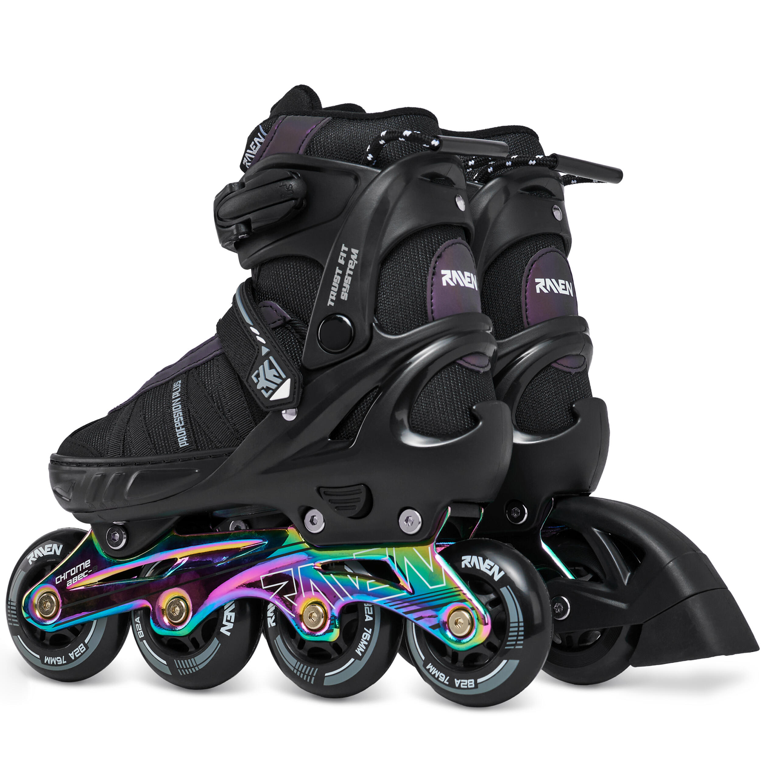 Patins de rodas hóquei 2 em 1 ajustáveis Raven Profession PLUS Speed Lacing 3/5