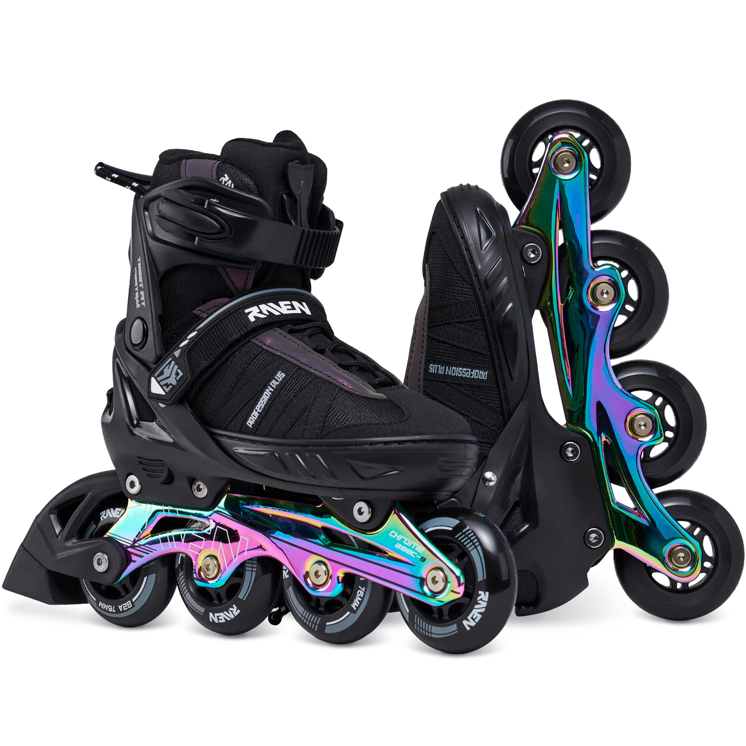 Patins de rodas hóquei 2 em 1 ajustáveis Raven Profession PLUS Speed Lacing 2/5