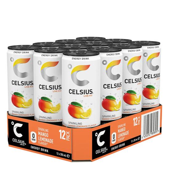 Energiedrankjes - Celsius Energy Drink (12x355ml) - Mango Lemon