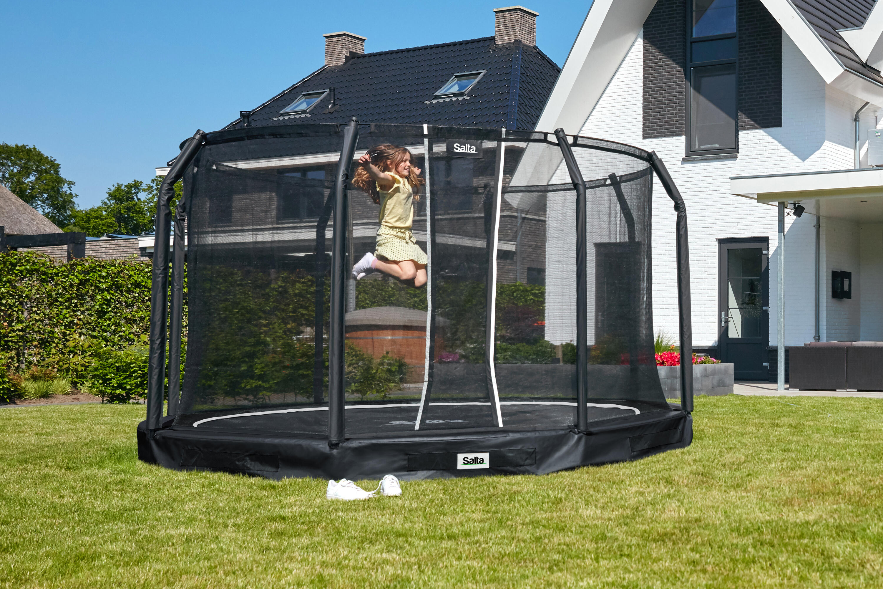 Trampoline - Premium Ground - 396 cm - Rund Schwarz 7/7