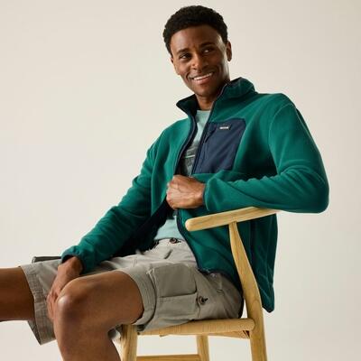 Felpa in pile con cerniera completa Frankie da uomo