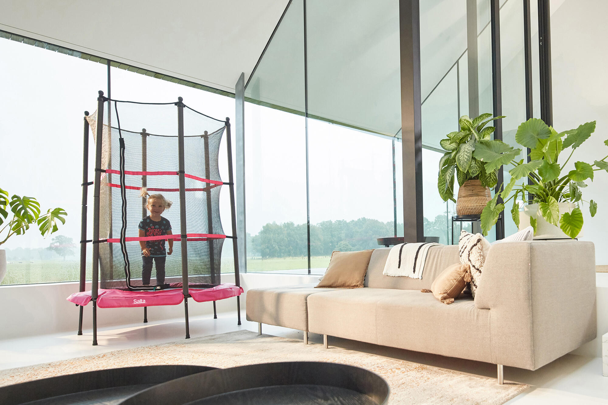 Trampoline Junior - 140 cm - Rond Noir 5/8