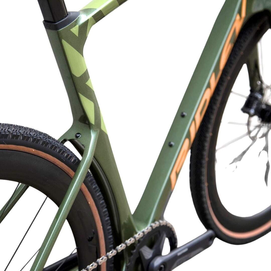 Second Life - Ridley Kanzo Fast GRX800 11 velocità Taglia L Green Carbon Gravel 5/6
