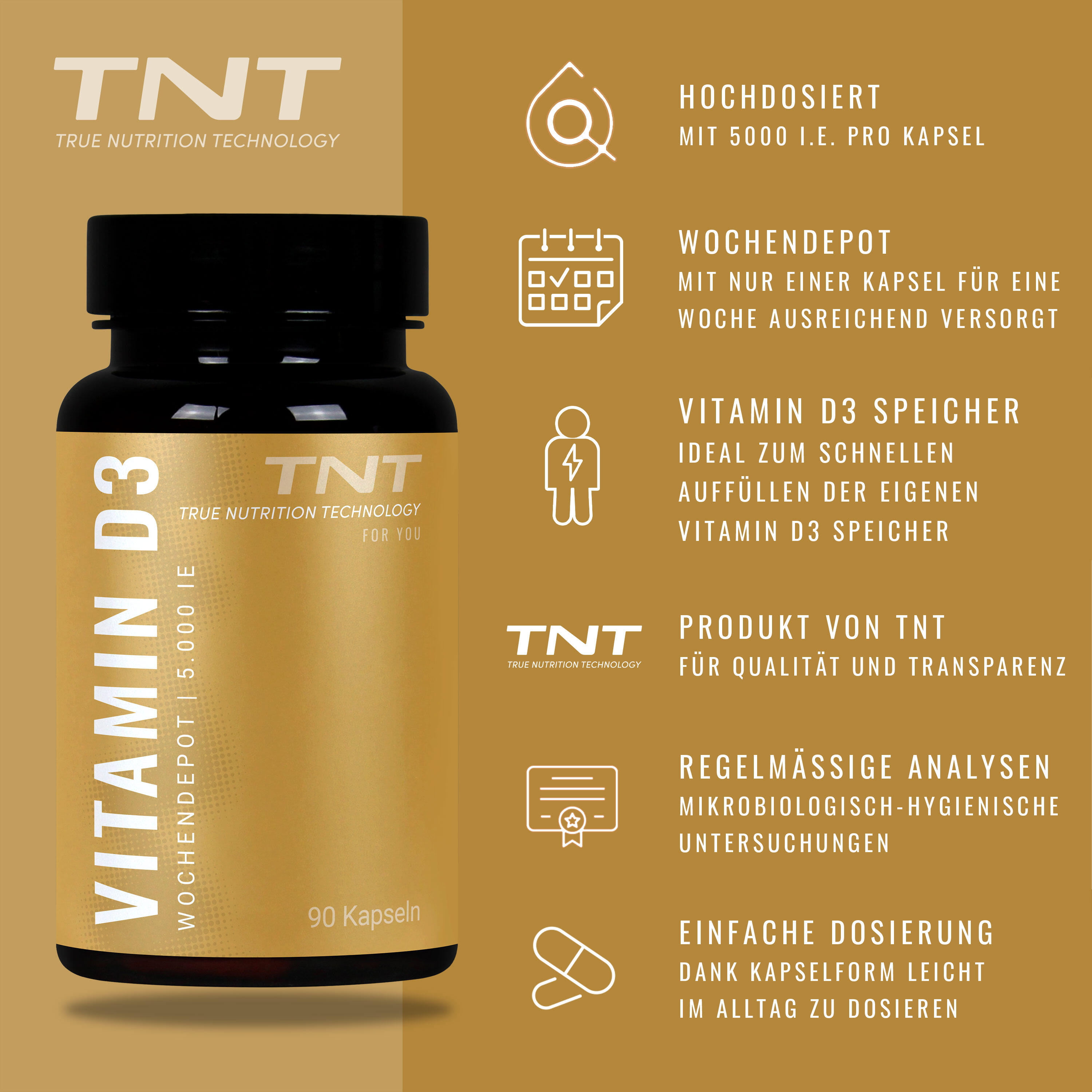Vitamin D3 Wochendepot Kapseln 4/7