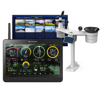 MeteoChamp 9-in-1-WLAN-Wetterstation mit digitalem Bilderrahmen