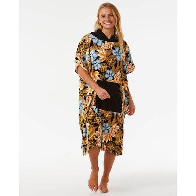 Rip curl mixed hooded towel - black/orange