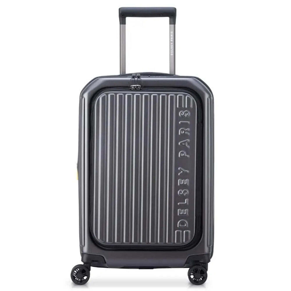 Delsey Securtime Zip 55 cm Top Opening 4-Wheel Expandable Cabin Suitcase