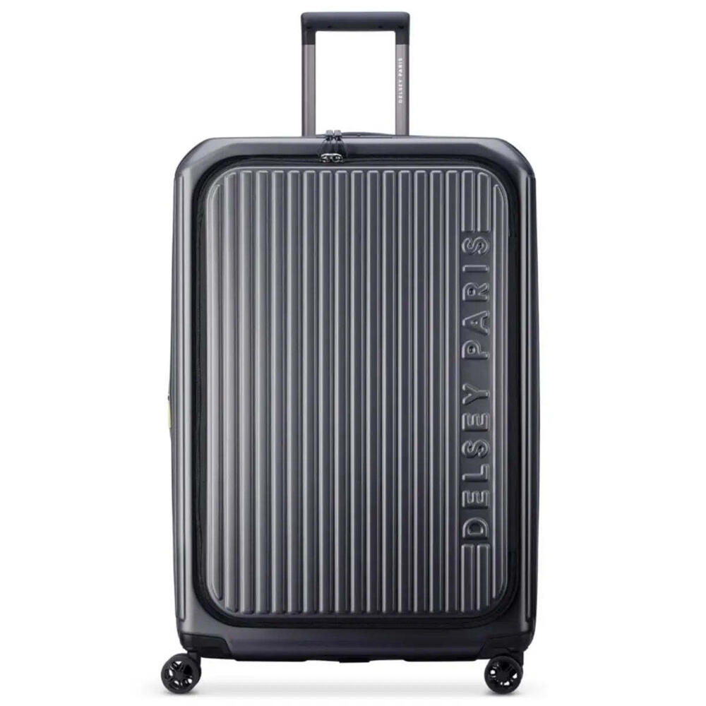 Delsey Securtime Zip 76 cm Top Opening 4-Wheel Expandable Suitcase - Anthracite