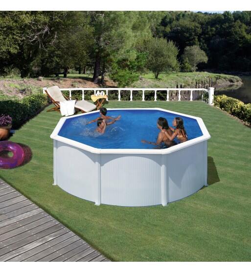 Fidji Rundpool Gre Weiß Erhöht 460x120 3/9