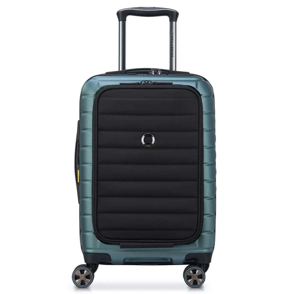 Delsey Shadow 5.0 - 55 cm 15" Laptop Front Loader Cabin Suitcase - Green
