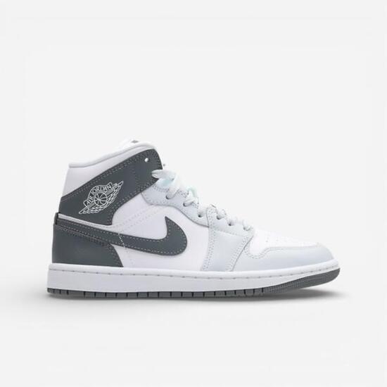 Jordan 1 Mid White Smoke Grey (Women's)