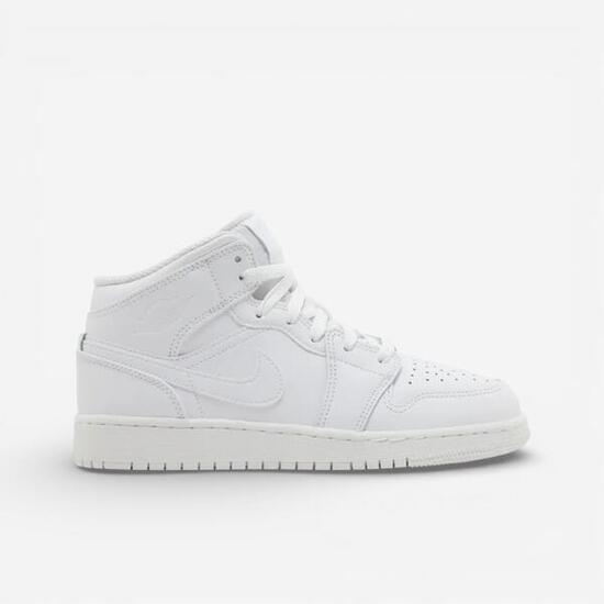 Jordan 1 Mid Triple White (2023) (GS)