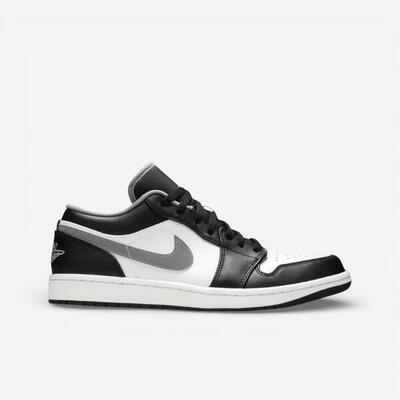 Jordan 1 low black white grey