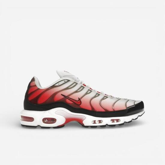 Nike Air Max Plus White Black University Red