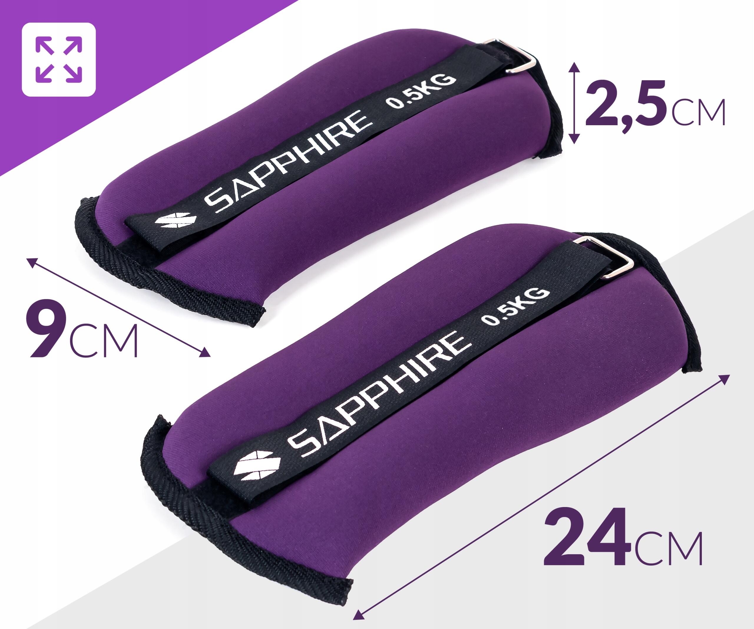 Obciążenia na rzep Sapphire 2x0,5 kg SG-10/05R 6/7