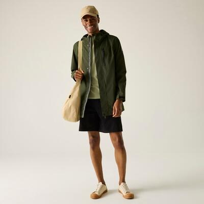 Veste imperméable à capuche longue Daledon pour homme 3/7