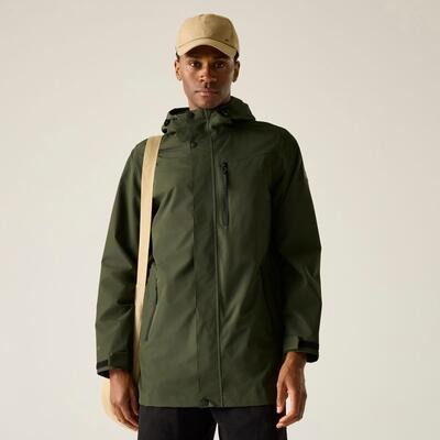 Veste imperméable à capuche longue Daledon pour homme