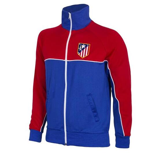Koszulka retro piłkarska dla dorosłych - Atletico de Madrid Color Block - Czarna