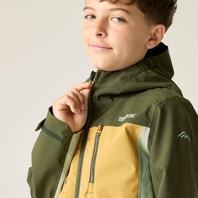 Highton wasserdichte Kinderjacke mit Kapuze und Einsätzen 4/7