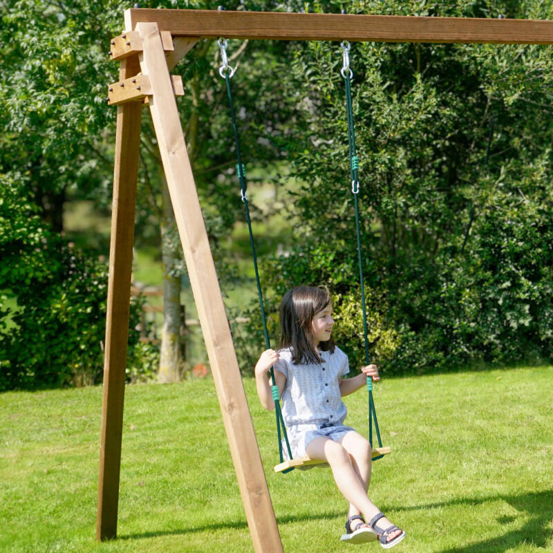 Siège balançoire bébé en bois pour portique 3/5