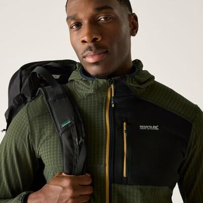 Pile da uomo Alven con zip intera e cappuccio 4/7