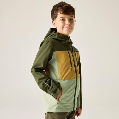 Veste imperméable à capuche à panneaux Highton pour enfants