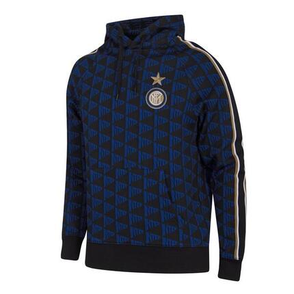Bluza dla dorosłych z kapturem - Dorosły - Inter Mediolan All Over - Czarny