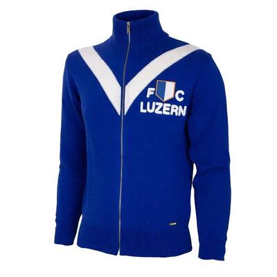 Voetbaljack - heren - retro - fc luzern 1959/60 - blauw