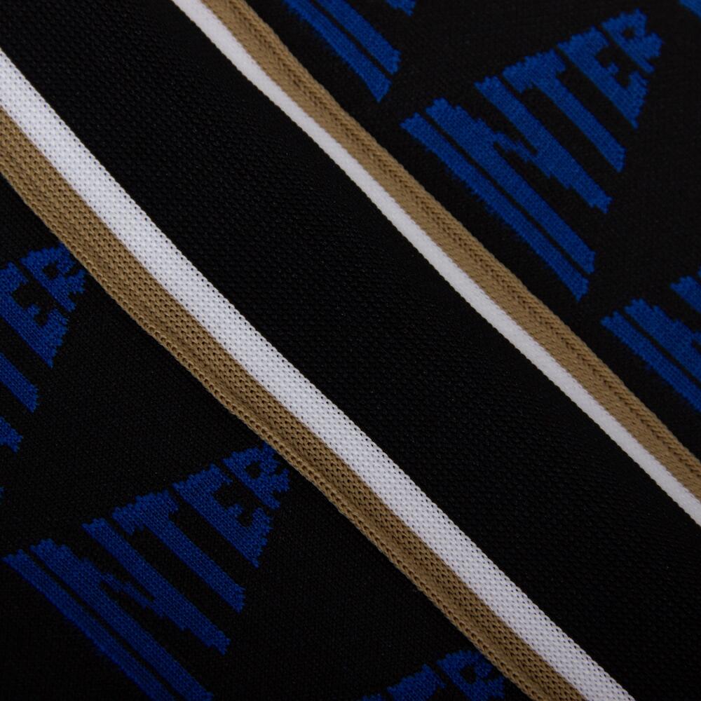 Felpa con cappuccio - Uomo - Inter Milan All Over - Nera/Blu 6/7