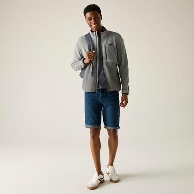 Frankie Herren-Fleecejacke mit durchgehendem Reißverschluss und Farbblock-Design 3/7