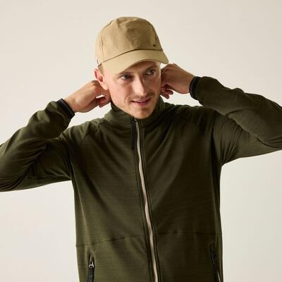 Malton Herren-Fleecejacke mit durchgehendem Reißverschluss, meliert