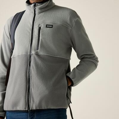 Frankie Herren-Fleecejacke mit durchgehendem Reißverschluss und Farbblock-Design 4/7