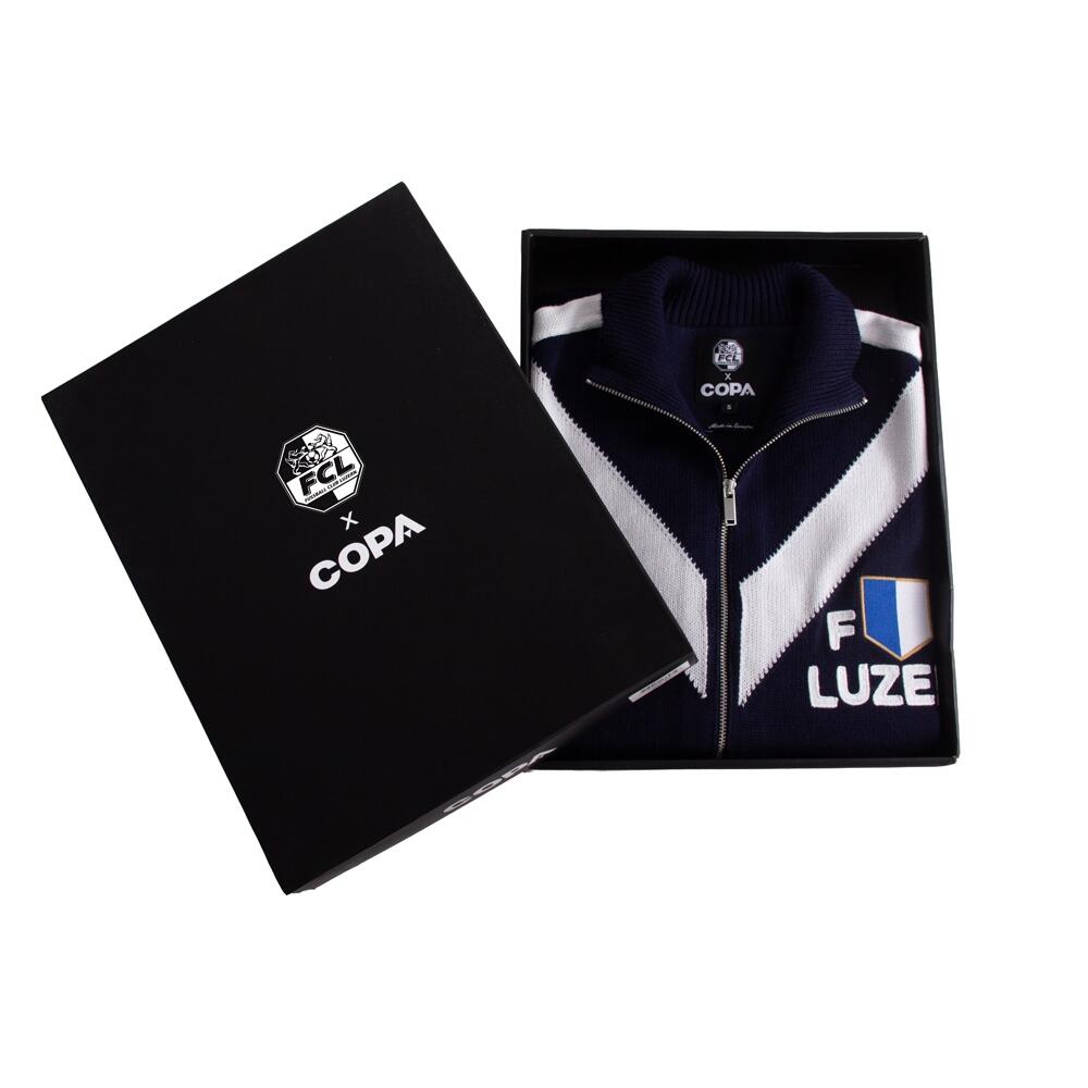Herren - Retro Fußballjacke - FC Luzern 1959/60 - Marine 6/6