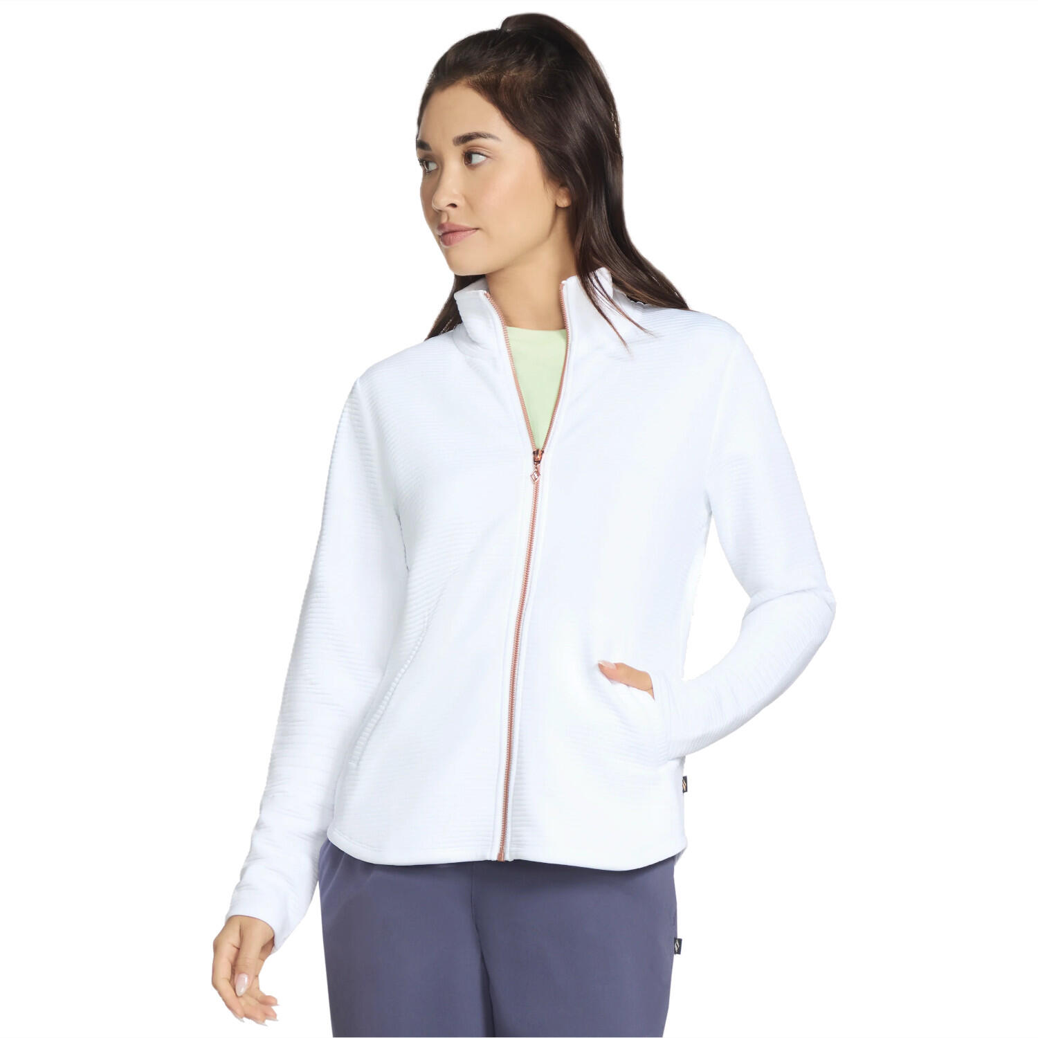 Bluza dresowa sportowa damska The Hoodless Hoodie GoWalk Shine Jacket 3/4