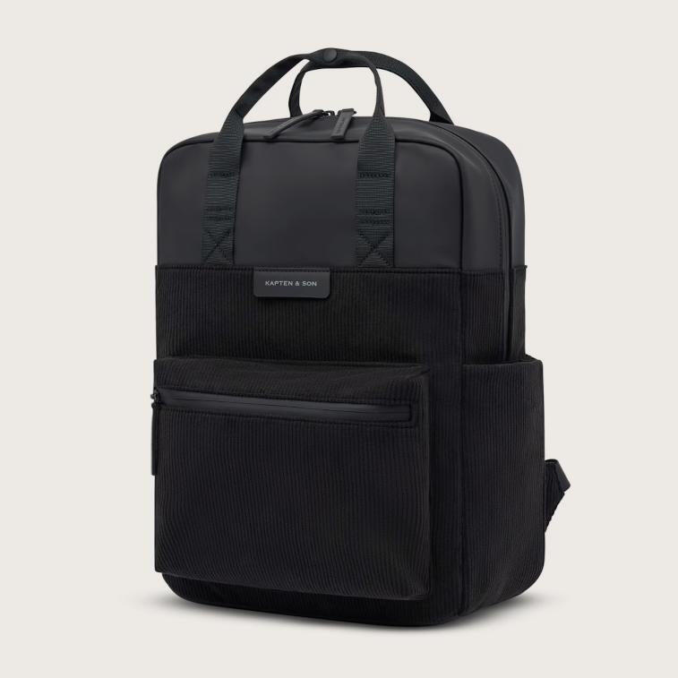 Backpack Kapten & Son Bergen Pro Cord Black