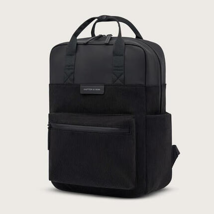 Rucksack Kapten & Son Bergen Pro Cord Schwarz