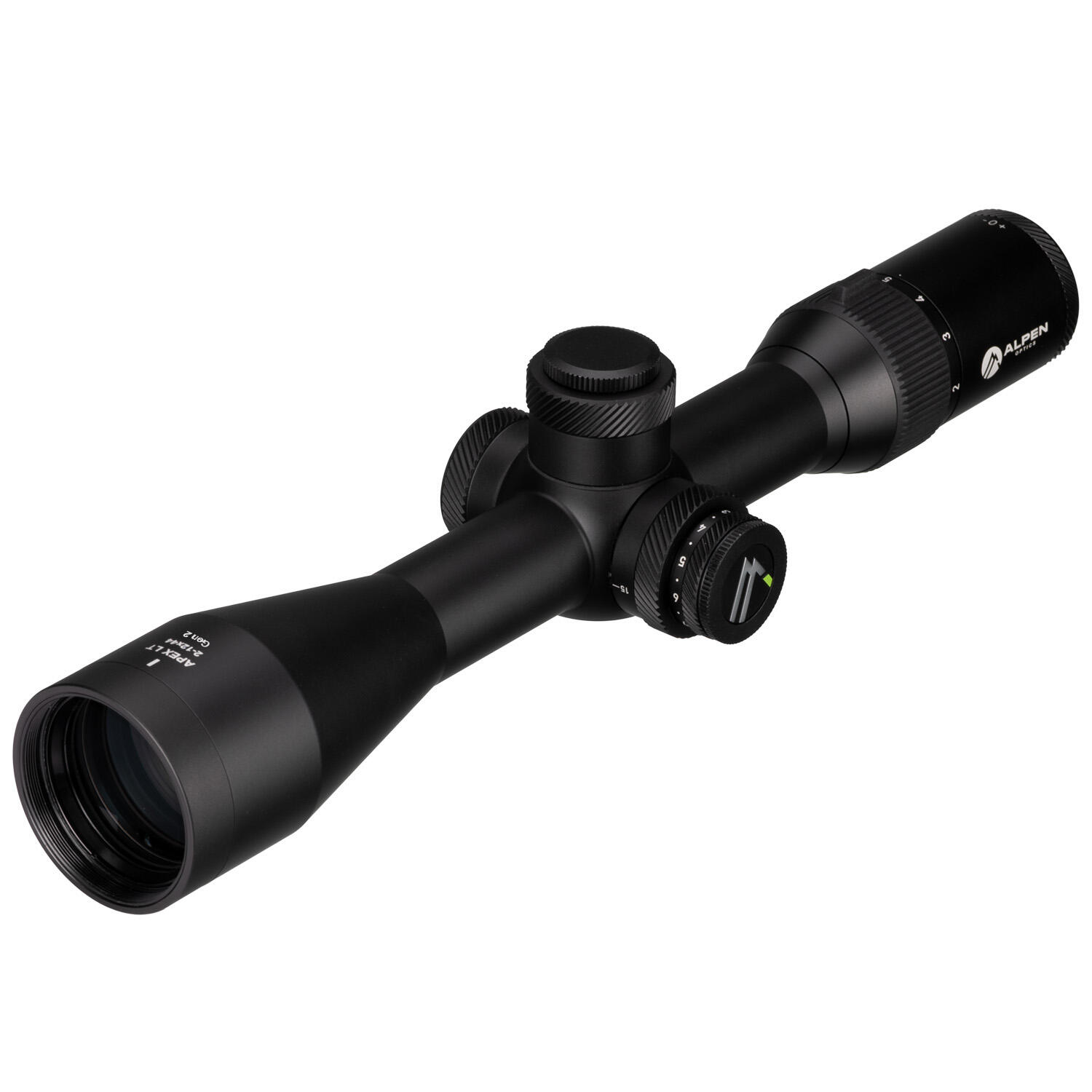 Mira de caça ALPEN de alta qualidade LT 2–12x44 Gen. 2 com retículo iluminado 3/7