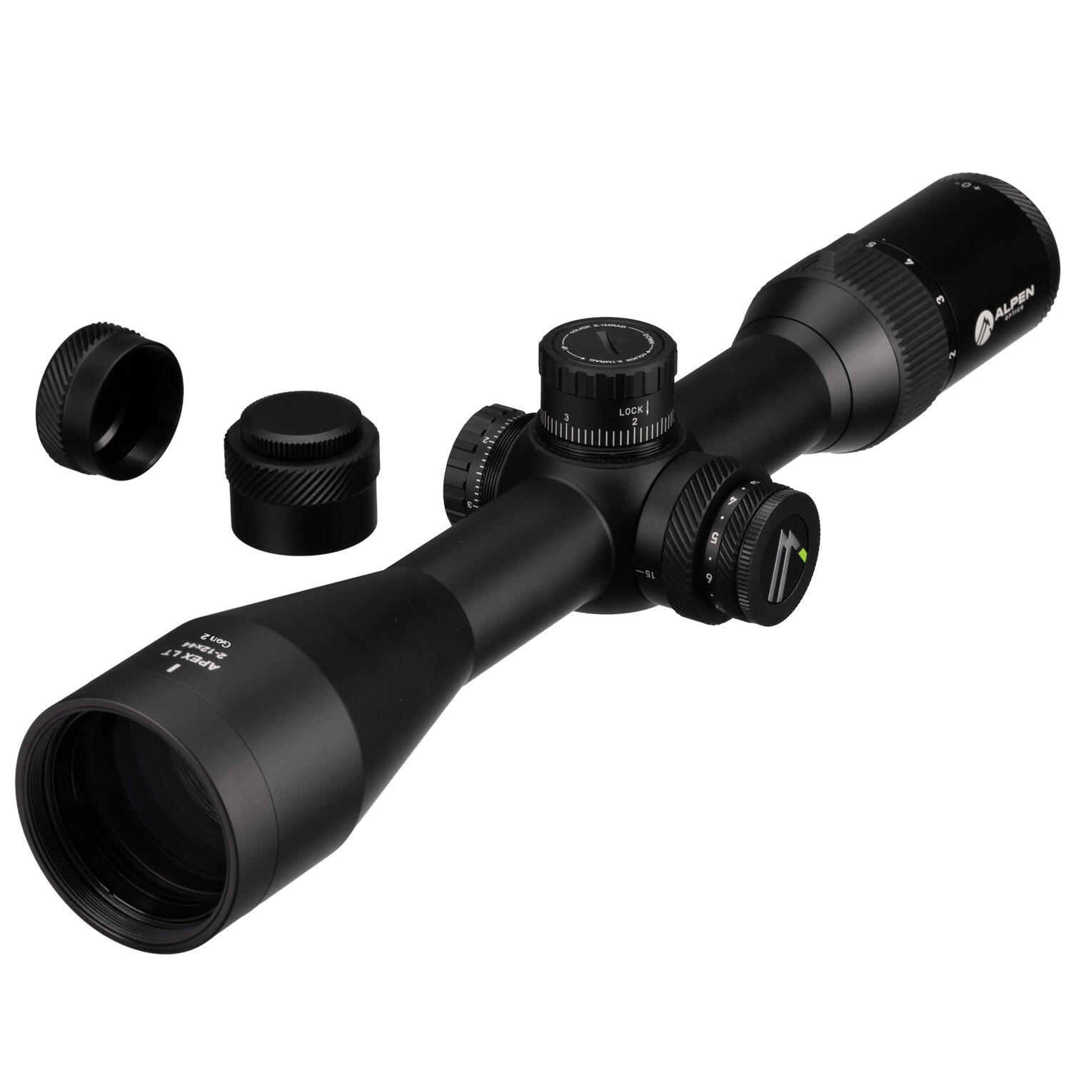 Mira de caça ALPEN de alta qualidade LT 2–12x44 Gen. 2 com retículo iluminado 2/7