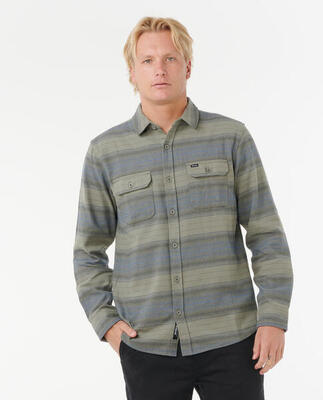 Rip curl line up flannel shirt - deep cactus