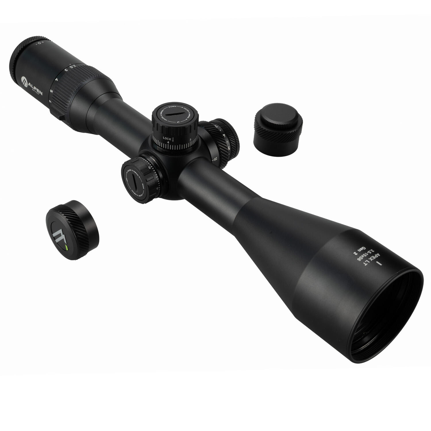 Mira de caça ALPEN de alta qualidade LT 2,5-15x56 Gen. 2 com retículo iluminado 4/7
