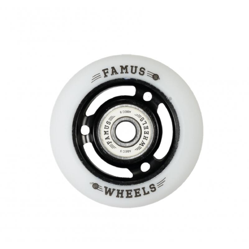 FAMUS Rad 3 Spokes 60mm Schwarz Weiß [x4] 4/4