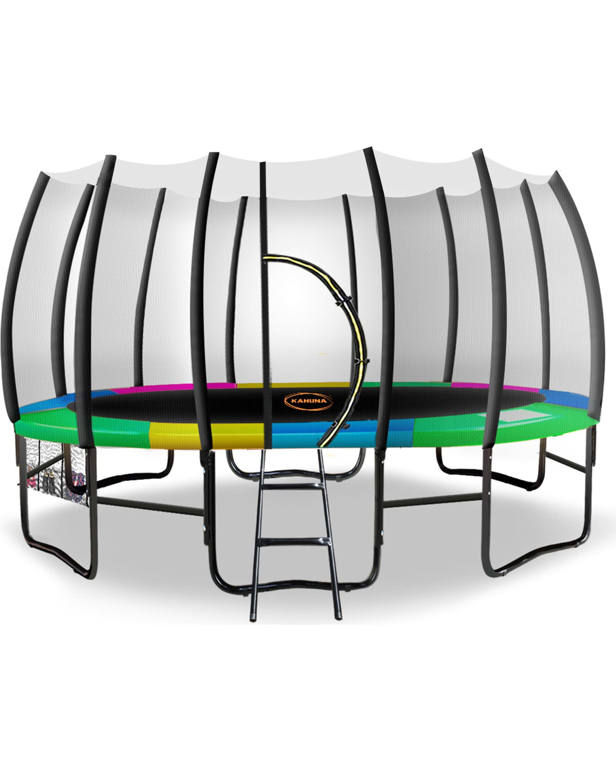 Kahuna Twister Springless Trampoline - Rainbow