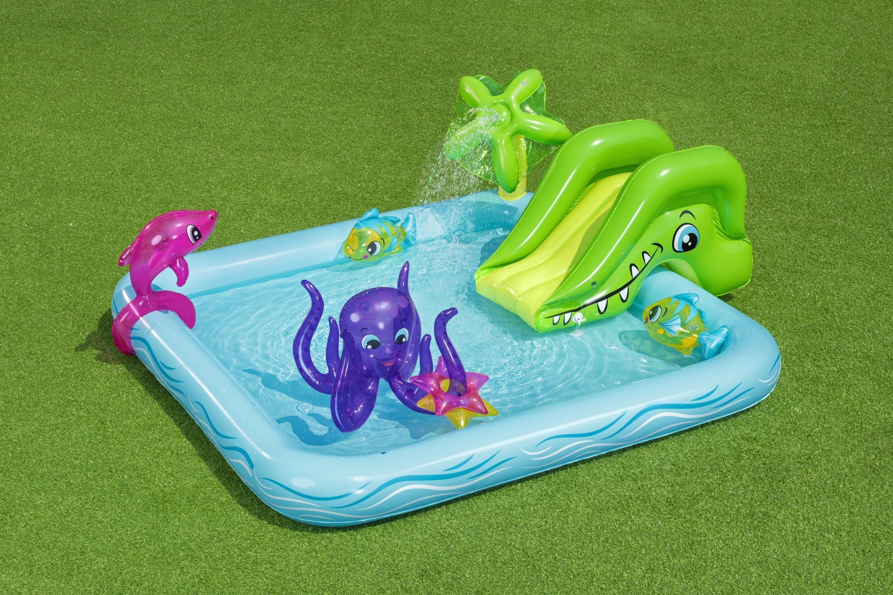 Piscina Hinchable Acuario Bestway 239x206 cm para Jardín 7/7