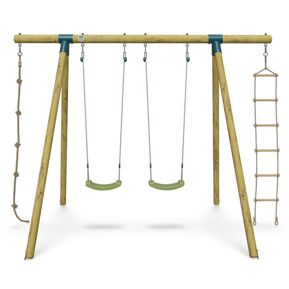 Portique bois 2,30 m Topwood ALTI 2 pour 4 enfants 1/7