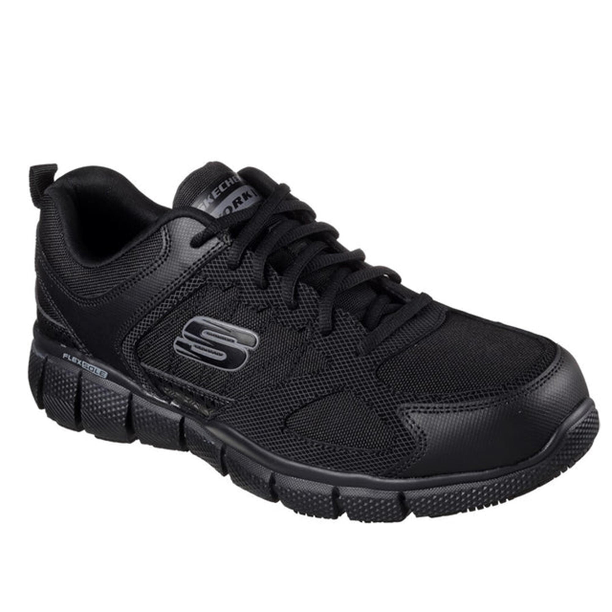 Skechers Mens Telphin Sanphet Leather Trainers