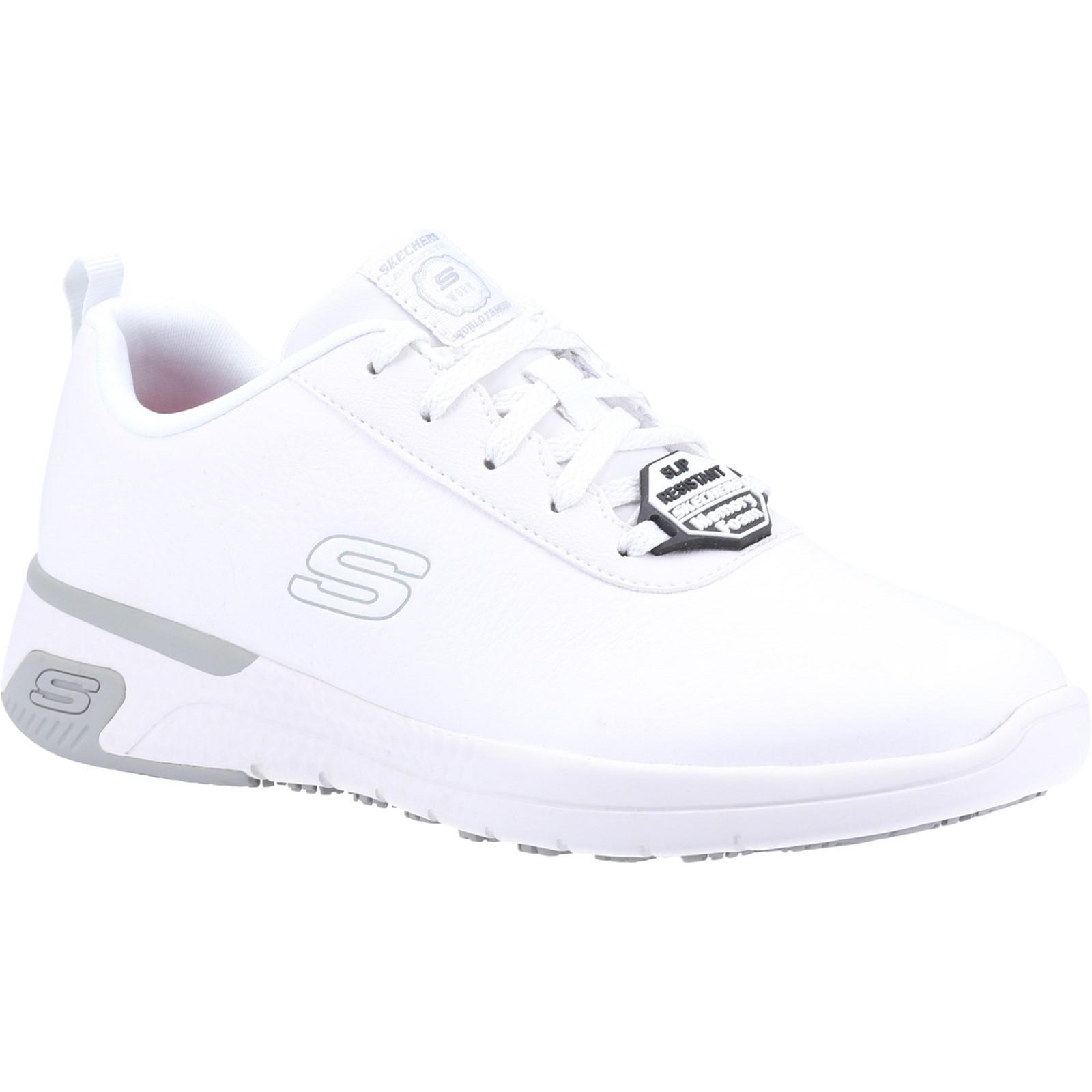 Skechers Womens/Ladies Marsing Gmina Slip Resistant Leather Trainers