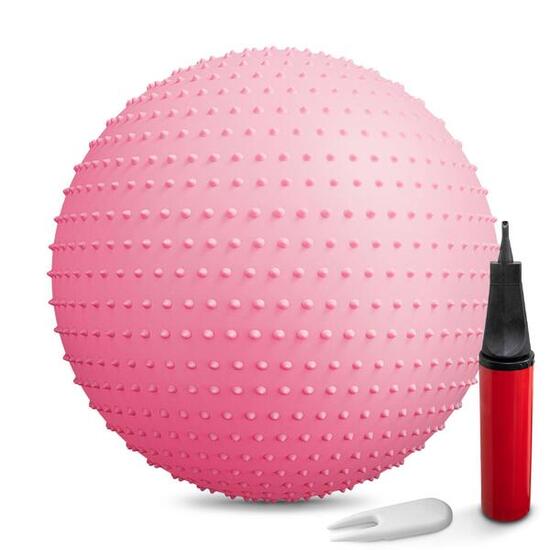 Fitnessball mit Noppen 65 cm mit Pumpe Hop-Sport HS-065GB robust