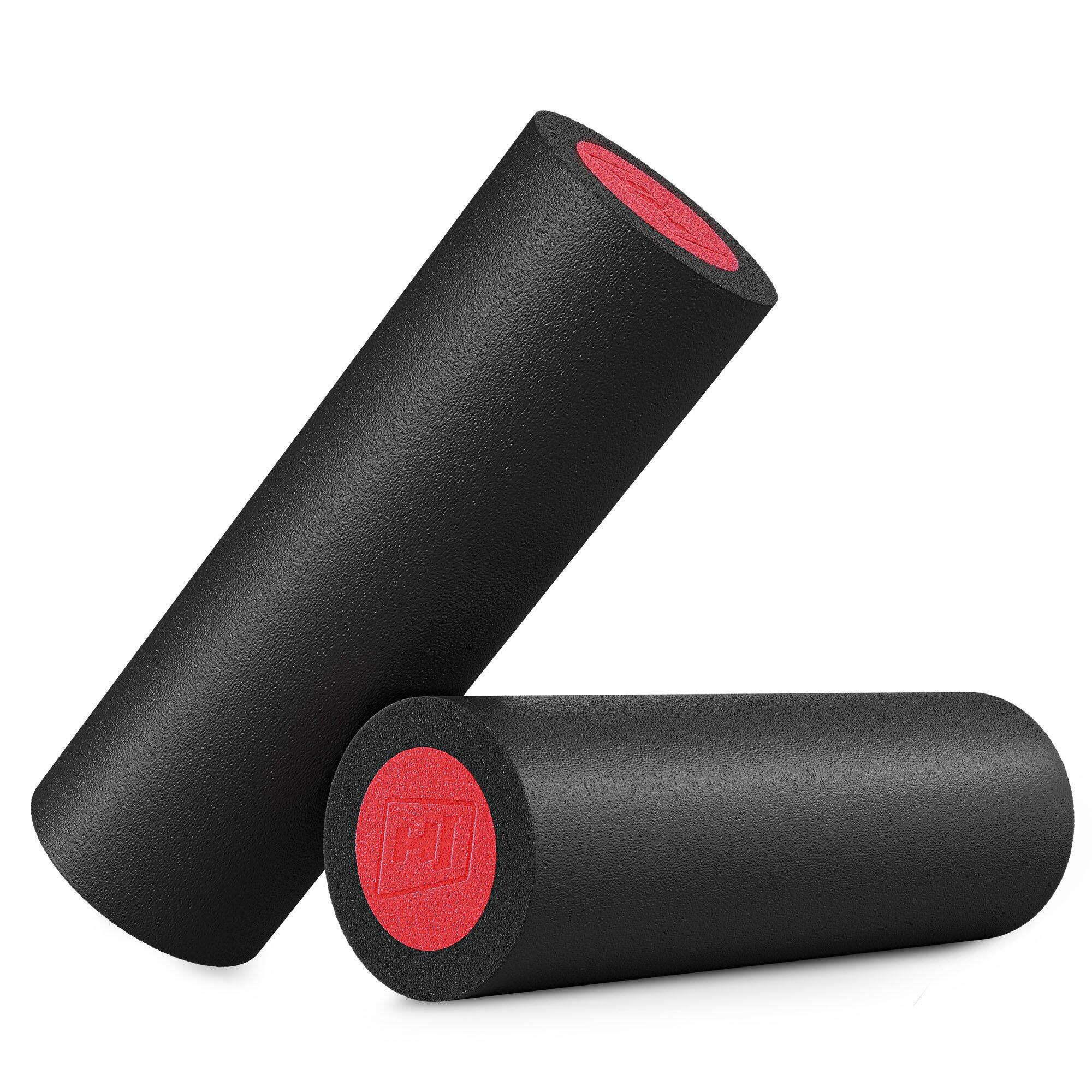 Rodillo de masaje EPE 45cm negro-rojo 2/3